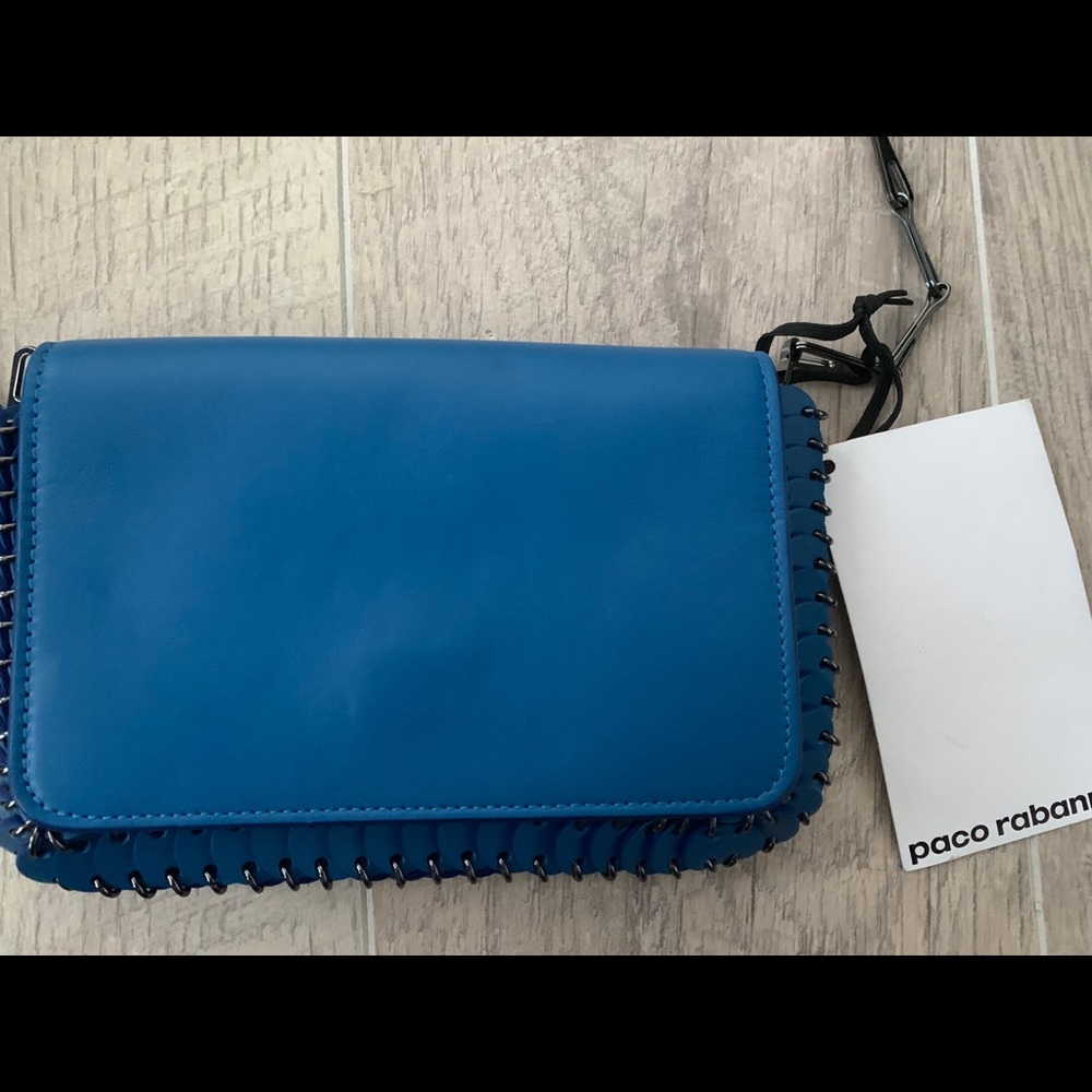 PACO RABANNE Small Calfskin Crossbody Bag